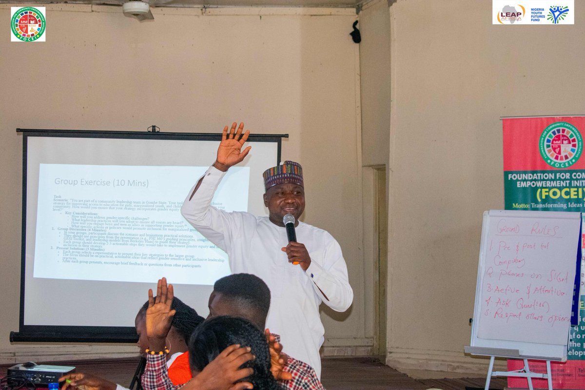 ForFoce's tweet photo. Empowering Youths, Building a Better Nigeria! @ForFoce, @ng_youthfund &amp; @LEAPAfrica unite for positive change. #TheNigeriaWeWant #YouthEmpowerment #FOCEI #NYFF #LEAPAfrica
@GEF_SGP @HamzyCODE @AminaJMohammed @UGAlumniGh @FOYAE4YOU @IsmailUMisilli @State2StateNGR @OfficialGmsg https://t.co/Vt5sFfWpps
