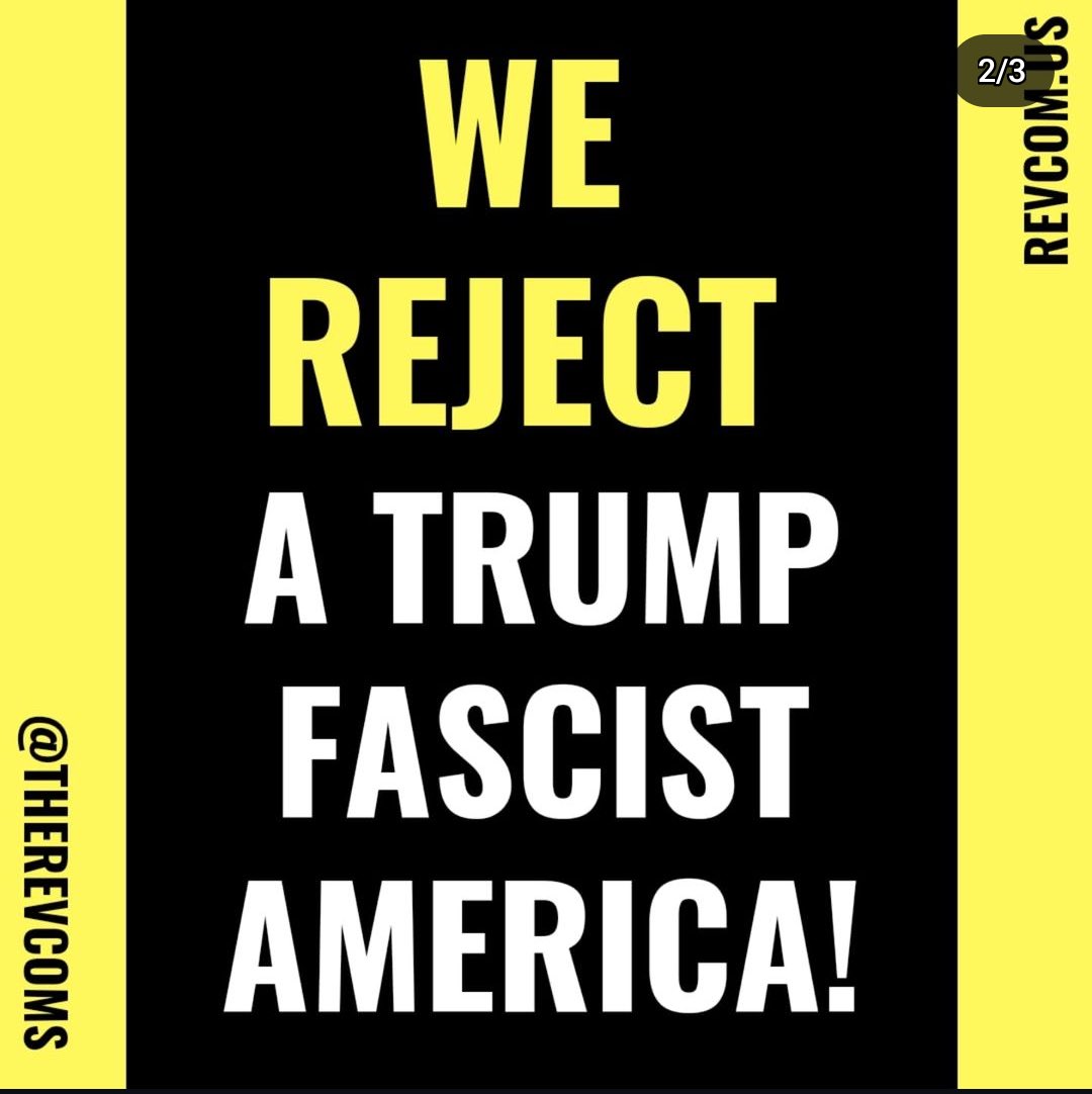 RevcomCorpsChi's tweet photo. EMERGENCY CALL TO ACTION! TODAY in CHICAGO: Wednesday, November 6th — 3PM State &amp; Jackson!
NO ELECTION CAN LEGITIMIZE FASCISM! WE REJECT A TRUMP FASCIST AMERICA! WE NEED AND WE DEMAND: A WHOLE NEW WAY TO LIVE, A FUNDAMENTALLY DIFFERENT SYSTEM! #newcommunism #revolution https://t.co/kCY9RgrUYC