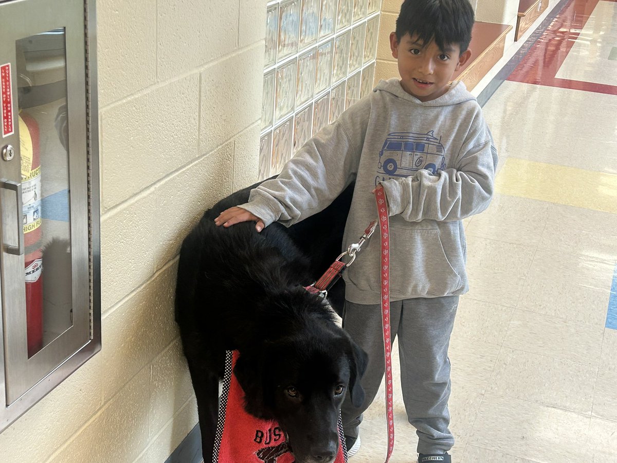 Buster072723's tweet photo. I love visiting our elementary school! 🐾🐕‍🦺 https://t.co/JNCOXGtA9R