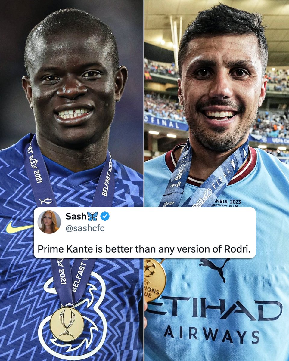 After all i think Declan Rice is better than all the them Rodri and his brother n'golo kante

 I think we're together.