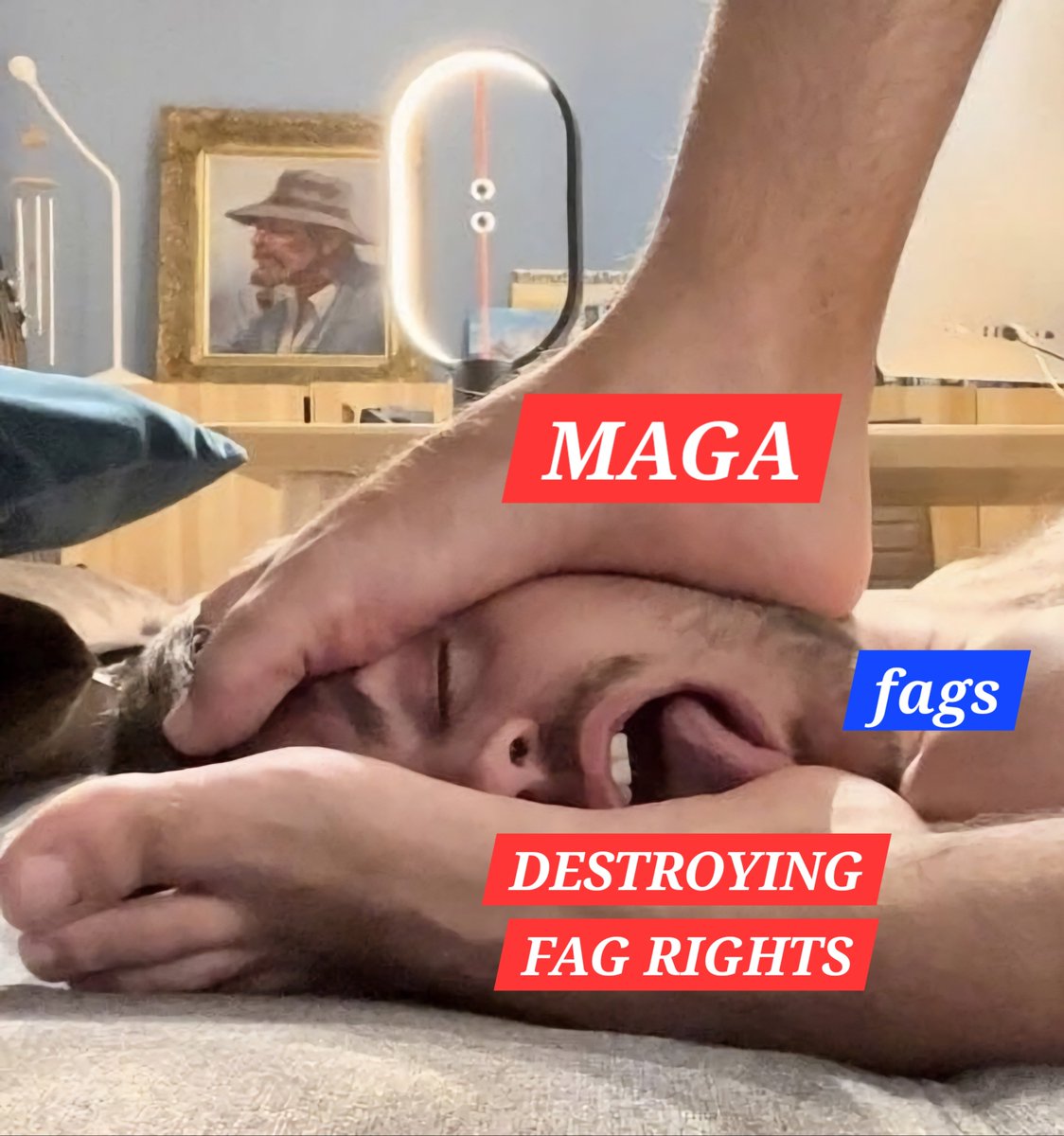 I am so proud to have voted MAGA - a vote against degeneracy. I understand that we do not deserve equality. Helping Straight men destroy my community is an honor, and I look forward to watching their hate and power grow just like they deserve 💪🏻🇺🇸