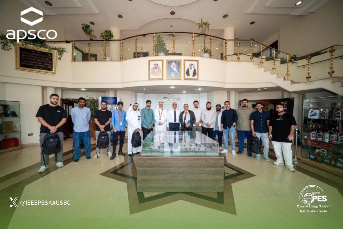 IEEEPESKAUSBC's tweet photo. جانب من زيارة فرعنا الطلابي إلى شركة @apsco_ksa بالتعاون مع @ceieskau

شملت الزيارة لمحة عن التطورات في الأنظمة الذكية والأتمتة، مما أتاح لأعضاءنا فرصة للإطلاع على الممارسات الهندسية المتقدمة

كل الشكر والتقدير لشركة @apsco_ksa و @ceieskau على شراكتهم القيمة ودعمهم للابتكار✨ https://t.co/i8CYq68Em8