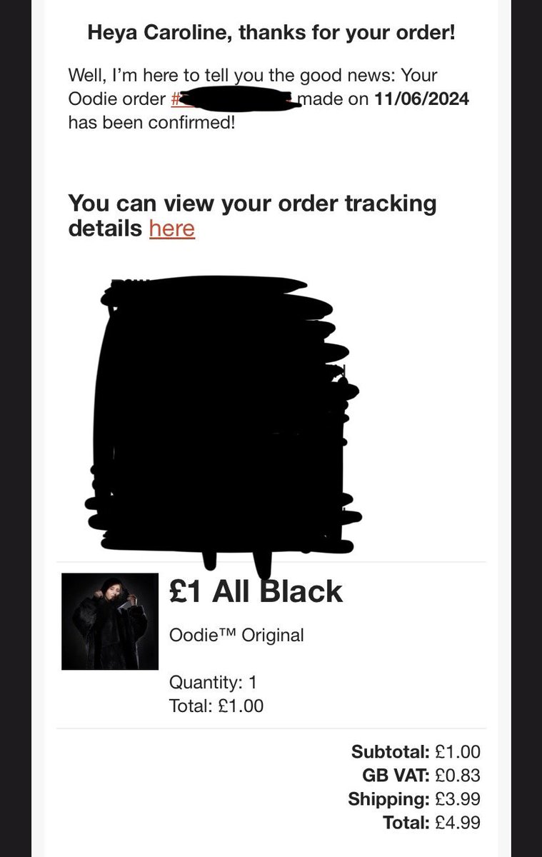 caroo8D's tweet photo. Managed to secure a £1 oodie! soo surprised I’ve never had success in these super quick sales before 😅 #oodie https://t.co/uITshFvHUO