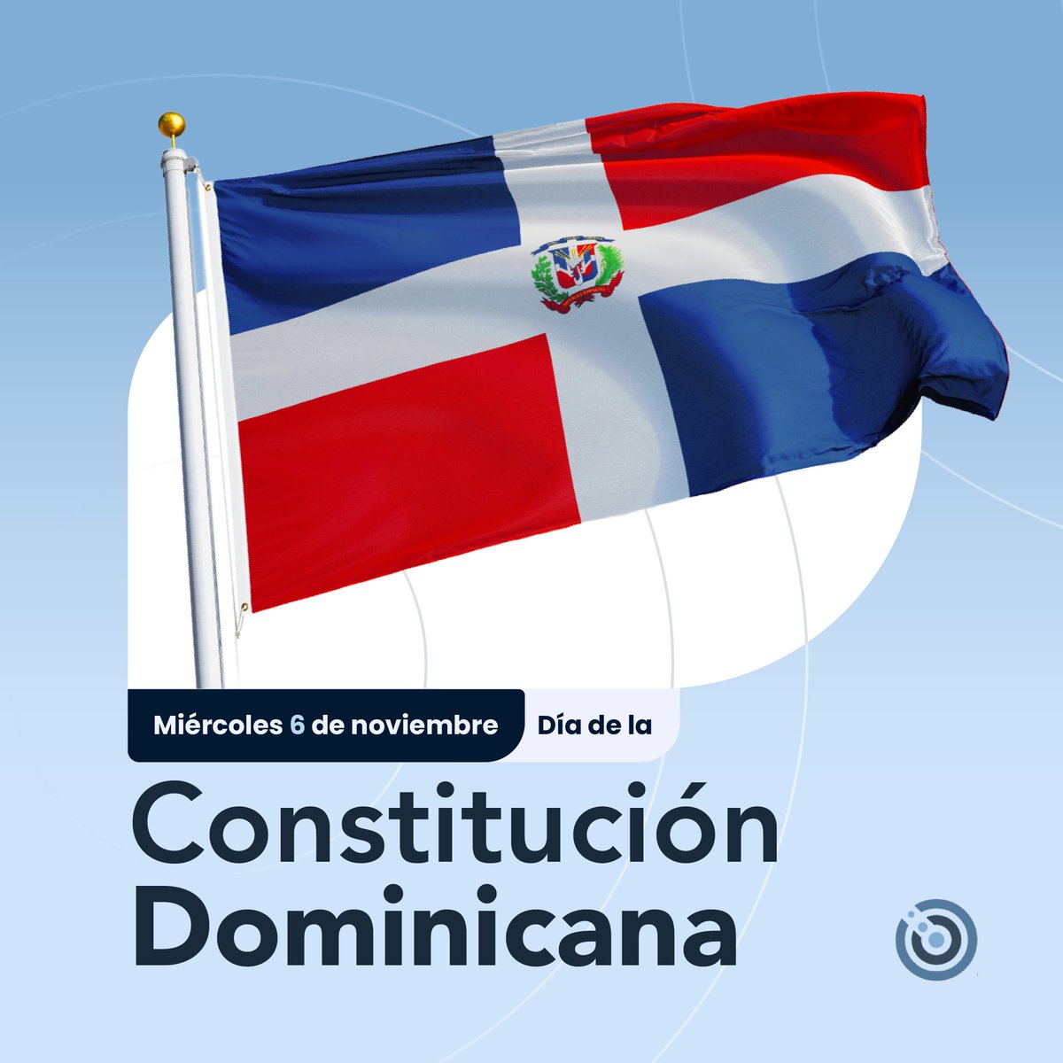 comtec_rd's tweet image. Hoy, 6 de noviembre, conmemoramos el Día de la Constitución, en honor a la firma de nuestra primera Constitución en 1844 en San Cristóbal.

Este documento estableció los principios que nos unen como nación y nos dio identidad como país independiente.
#COMTEC # RD