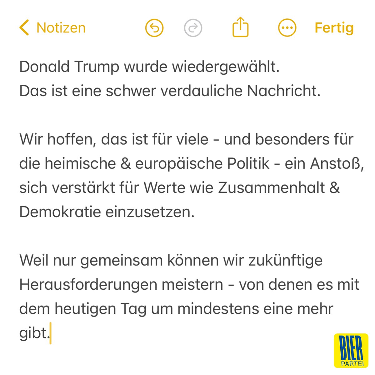 Die Bierpartei (@bierpartei_eu) on Twitter photo 