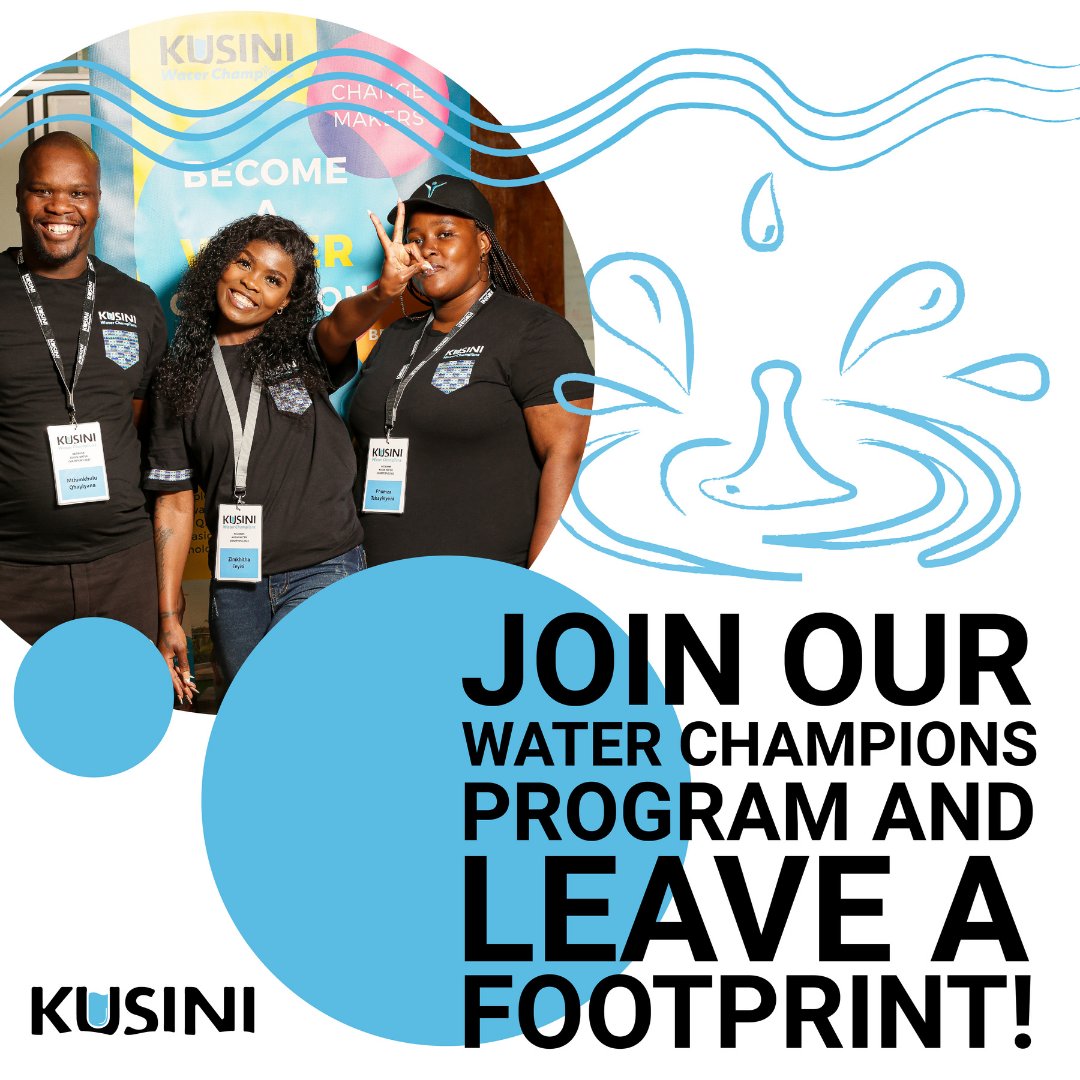 kusiniwater's tweet photo. Kusini water is giving you a chance to own a water kiosk

Join us in our exciting😊 water champions program and make an impact in your community and make your dreams a reality!!!

Simply apply by clicking on the link below and fill in the form

: https://t.co/DD7Al6VmMs https://t.co/vGIXF3nvau
