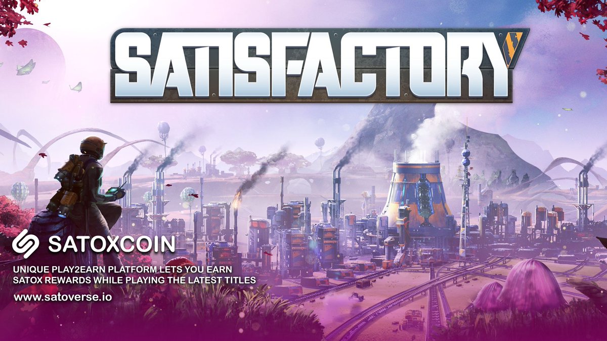 Game Hard, Earn Crypto! Play top Steam games like Satisfactory and collect  $SATOX. Start earning today! 🕹️Play and earn #Satoxcoin on #Steam today!  Fill your bag at https://t.co/LVJB6PzwXy - https://t.co/EMyShu6oKu JOIN &