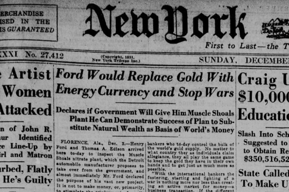 "Henry Ford e il Sogno della Valuta Energetica: La Ford Motor Company Pronta a Investire in Bitcoin"