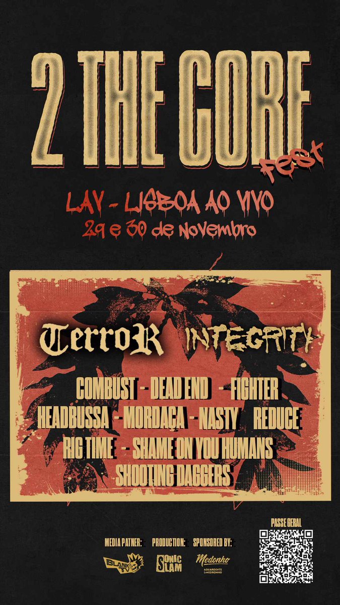 RIG TIME! goes to  EUROPE 🌎 🇵🇹

Lisbon, Portugal on NOV 29 + 30, 2024
with INTEGRITY <a href="/terrorhardcore/">𝔱 𝔢 𝔯 𝔯 𝔬 𝔯</a> Combust &amp; more!

Presented by Sonic Slam