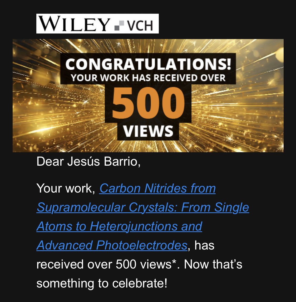 Jesรบs Barrio Hermida (@jesbarrio_) on Twitter photo Carbon nitrides get attention too <a href="/at_bgu/">Menny Shalom Group</a>
Find the perspective on crystals and carbon nitrides here: onlinelibrary.wiley.com/doi/10.1002/chโฆ Carbon nitrides get attention too <a href="/at_bgu/">Menny Shalom Group</a>
Find the perspective on crystals and carbon nitrides here: onlinelibrary.wiley.com/doi/10.1002/chโฆ