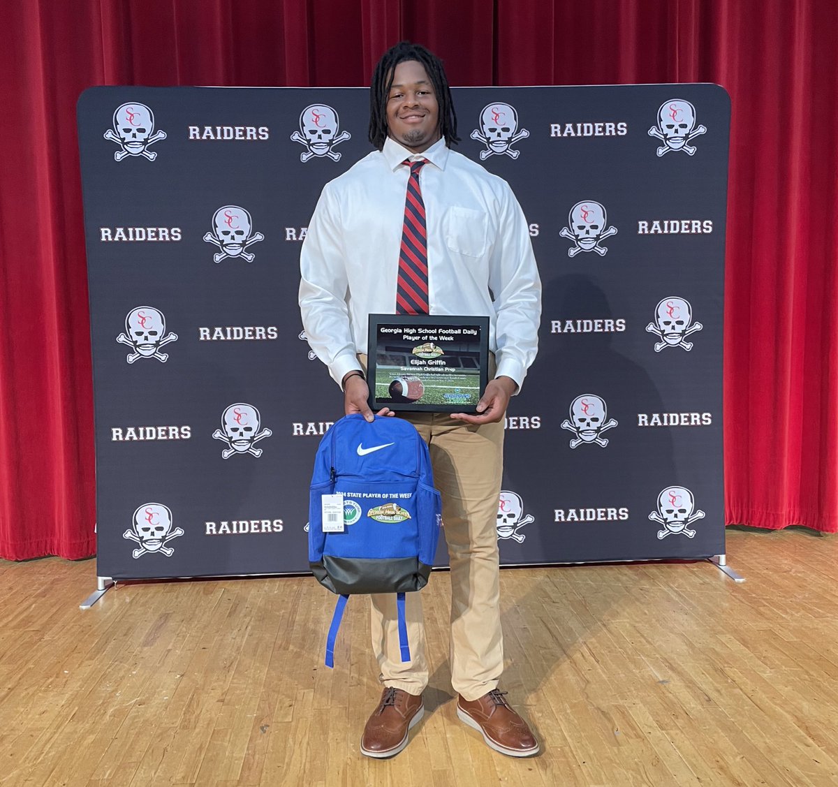 Rachel West (@rachelwest__) on Twitter photo .<a href="/SCPSAthletics/">SCPS Athletics</a> DT Elijah Griffin received the <a href="/GHSFdaily/">GHSF Daily</a> Player of the Week today for his performance in Friday’s win over Toombs County.
Griffin had a season-high 5 tackles for loss in the 14-7 win, giving him 93 TFL in his career.
We’ll have more tonight on <a href="/WTOCsports/">WTOC Sports</a> .<a href="/SCPSAthletics/">SCPS Athletics</a> DT Elijah Griffin received the <a href="/GHSFdaily/">GHSF Daily</a> Player of the Week today for his performance in Friday’s win over Toombs County.
Griffin had a season-high 5 tackles for loss in the 14-7 win, giving him 93 TFL in his career.
We’ll have more tonight on <a href="/WTOCsports/">WTOC Sports</a>