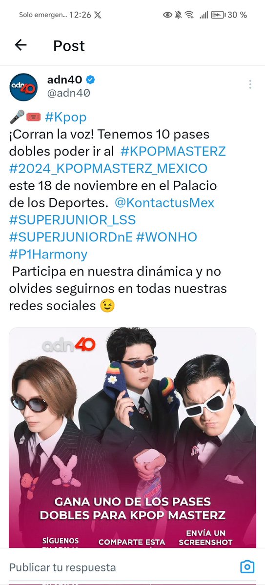 Alma_ross90's tweet photo. @adn40 @KontactusMex Haciendo el intento de poder ir a ver a este Super grupo 💙💙💙 https://t.co/VHEKxI6743