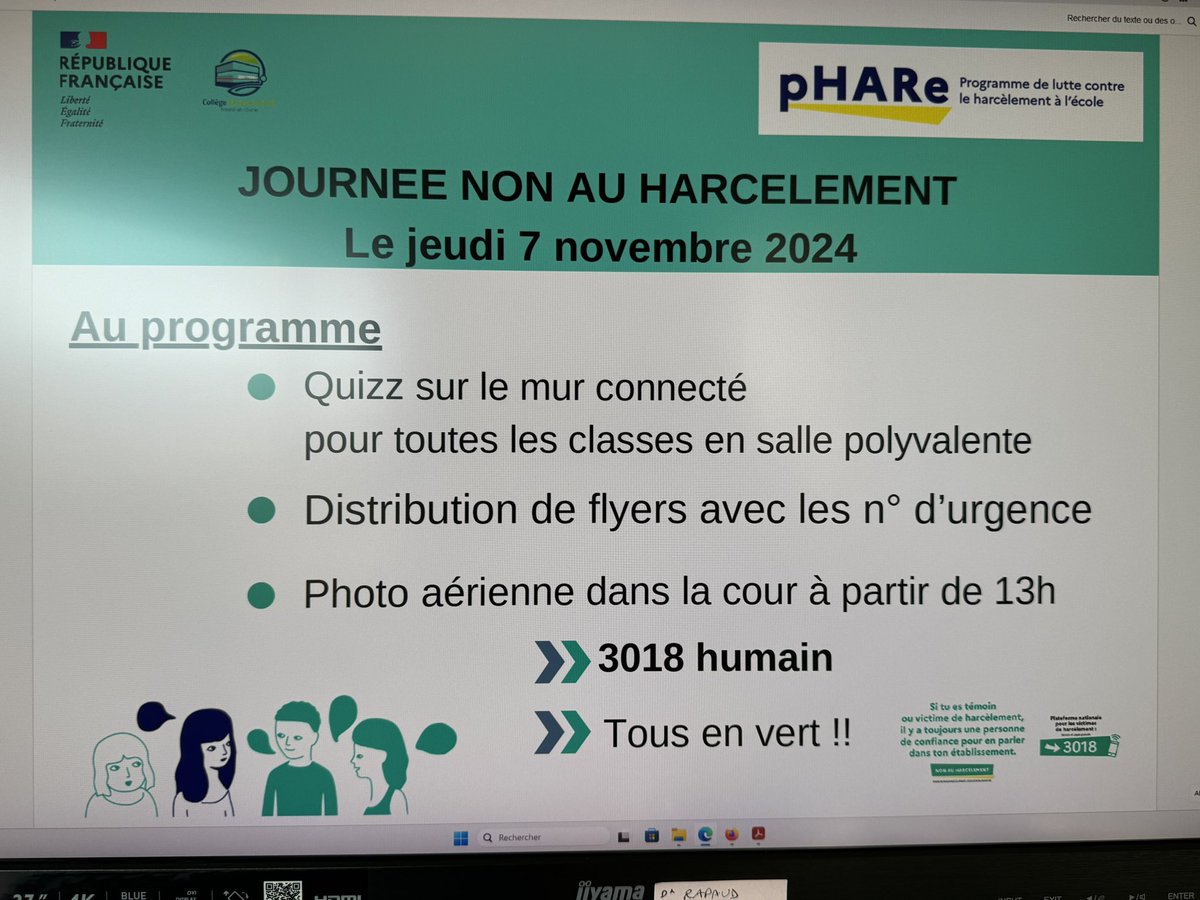 Le <a href="/CampusEduc27/">Campus Educatif Mesnil-En-Ouche - Collège</a> mobilise son mur connecté <a href="/EureenNormandie/">Département de l’Eure</a> pour sensibiliser avec notamment des quizz sportifs numériques #NAH #3018
<a href="/ac_normandie/">Académie de Normandie</a> @MoncadaFra <a href="/Merlin_Mikl/">MERLIN Michaël</a>