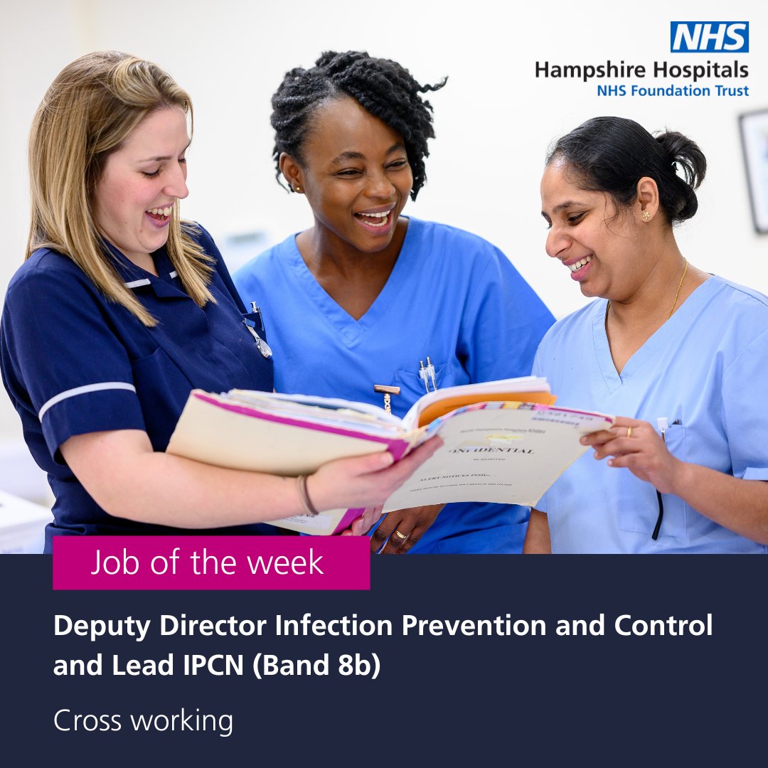 HHFTnhs's tweet photo. Become a part of #TeamHHFT!

We invite you to join our Infection Control team as the Deputy Director of Infection Prevention and Control (DIPC) Lead Nurse!

For full role details and to submit an application:  Job Advert https://t.co/OMsOF2vv0R