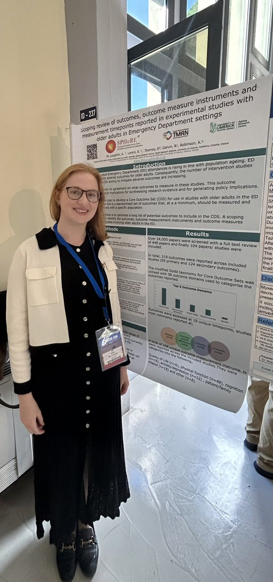 Kara (@karamcloughlin) on Twitter photo Great to present the preliminary results of our scoping review of outcomes, measurement instruments & timepoints in studies with older adults in ED in the beautiful setting of Rome #WACEM2024 <a href="/ARC_UL/">ARC: Ageing Research Centre University of Limerick</a> <a href="/EveKLarkin1/">Eve K. Larkin</a> <a href="/COMETinitiative/">COMET</a> <a href="/hrbtmrn/">HRB-TMRN</a> <a href="/SPHeREprogramme/">SPHeRE</a> osf.io/q68c7/ Great to present the preliminary results of our scoping review of outcomes, measurement instruments & timepoints in studies with older adults in ED in the beautiful setting of Rome #WACEM2024 <a href="/ARC_UL/">ARC: Ageing Research Centre University of Limerick</a> <a href="/EveKLarkin1/">Eve K. Larkin</a> <a href="/COMETinitiative/">COMET</a> <a href="/hrbtmrn/">HRB-TMRN</a> <a href="/SPHeREprogramme/">SPHeRE</a> osf.io/q68c7/