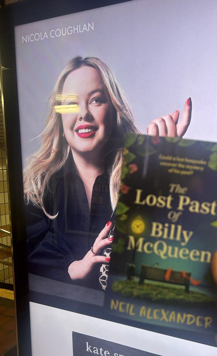 neilalexander_'s tweet photo. Just spotted my wee Belfast book hanging out with my favourite Derry Girl on the London underground (disclaimer: may have consumed wine) ☘️🙂 #AmazonFirstReads @emblabooks https://t.co/FffVjhGFSy
