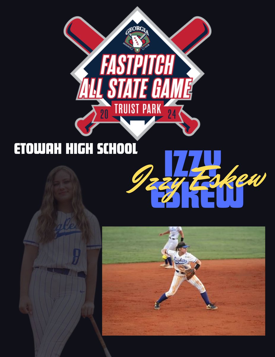 Etowah Softball (@_etowahsoftball) on Twitter photo Congrats to <a href="/isabella_e_88/">Isabella Eskew</a> for representing Etowah HS in the All State Games this weekend at Truist Park! She will be competing with and against the best in the state and we could not be more proud! Congrats to <a href="/isabella_e_88/">Isabella Eskew</a> for representing Etowah HS in the All State Games this weekend at Truist Park! She will be competing with and against the best in the state and we could not be more proud!