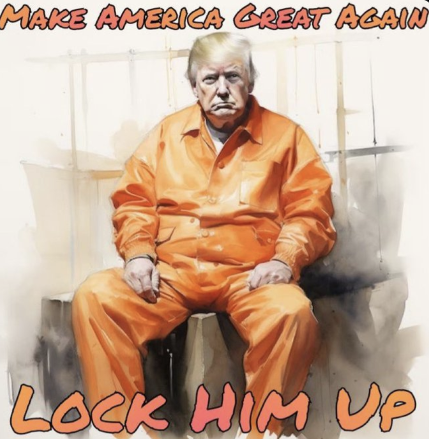 amriana's tweet photo. Arrest #TraitorTrump
Bring the CHARGES FORWARD!
PUT HIM IN JAIL!
AS A CONVICTED felon he cannot travel!!!
As a jail bird he cannot be in the highest office!!!
Declare #MarshallLaw
#25thAmendment
#STOPThePoliceState
STOP the CRIMINAL
Call for a new election!
@POTUS
@VP https://t.co/XksmqcAwoW
