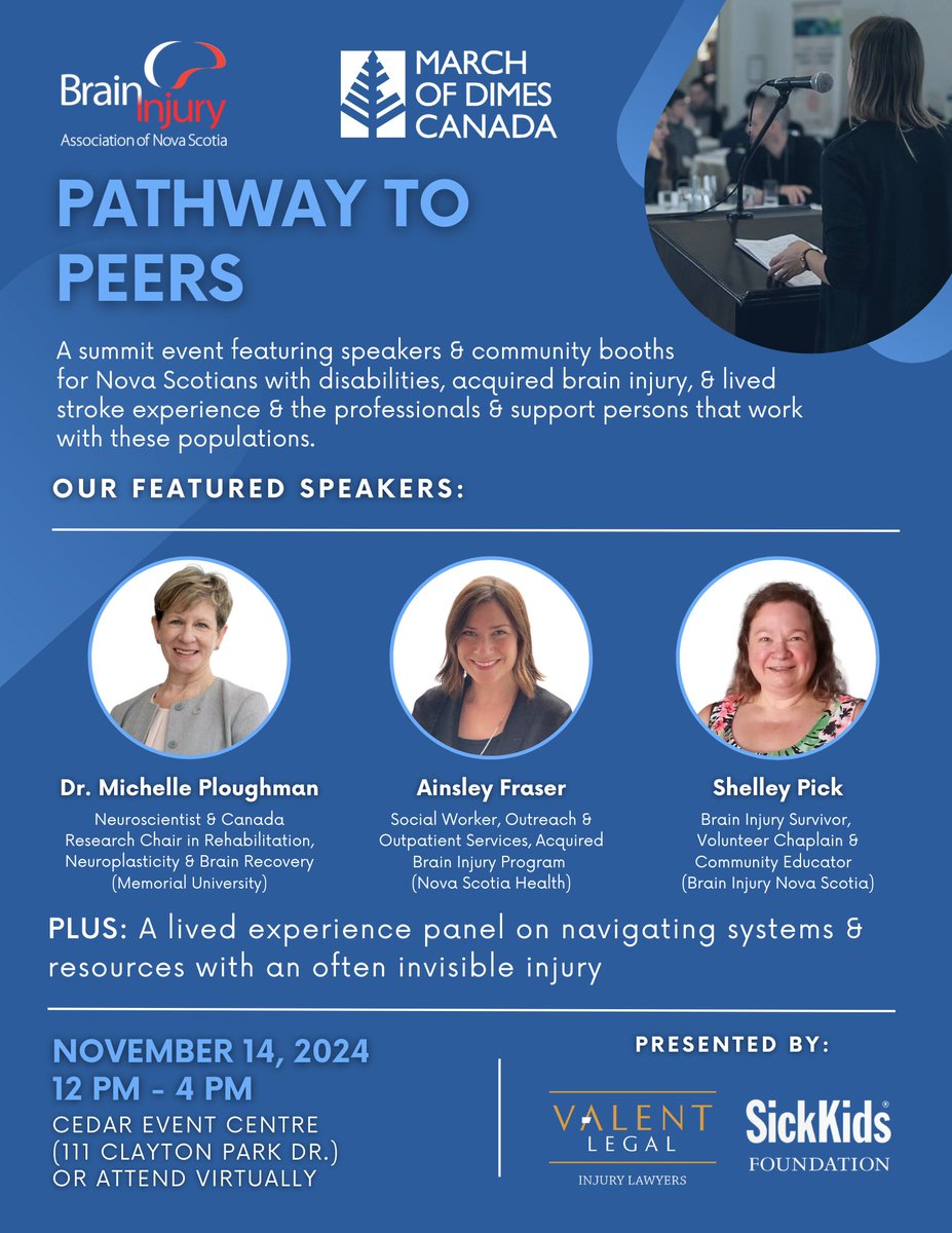 Don't miss your chance to register free for our Pathway to Peers event on November 14 from 12-4PM - attend virtually or in person. For registration and more info: braininjuryns.com/pathway