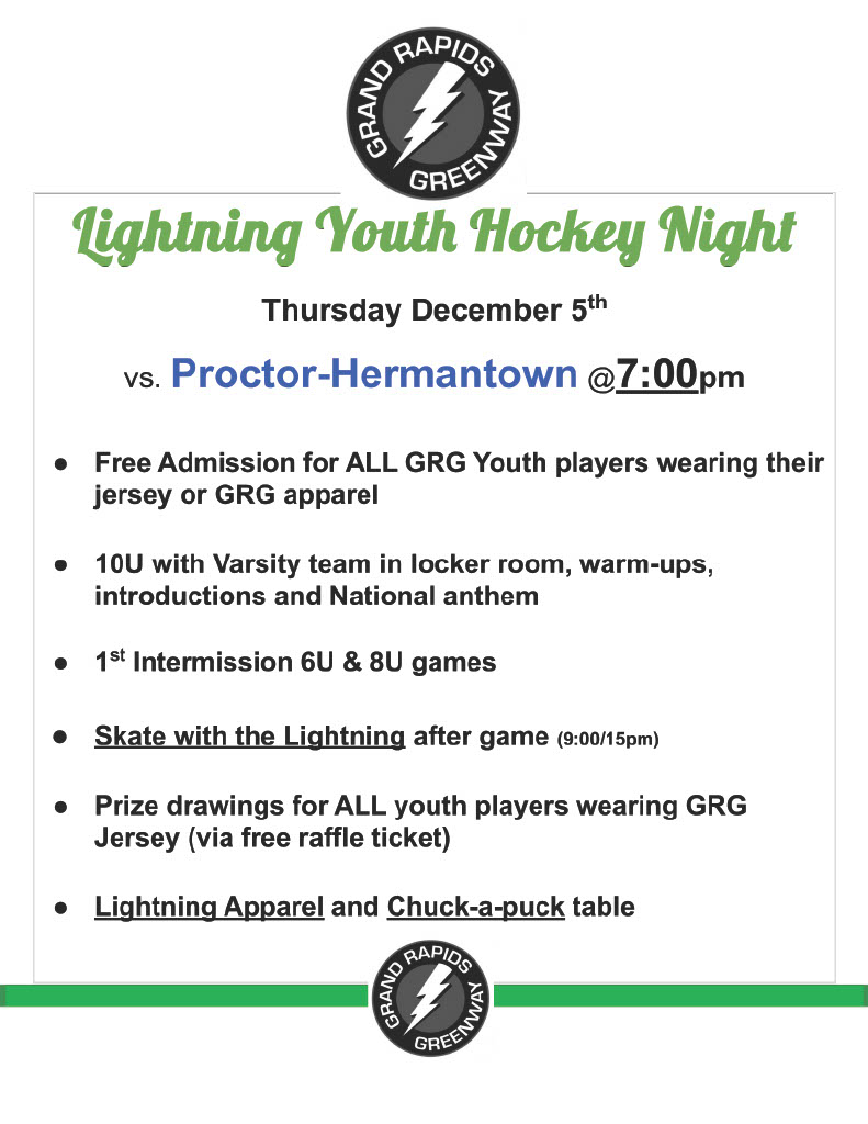 MARK YOUR CALENDARS!! <a href="/grglightning/">GRG Lightning⚡️Hockey</a>