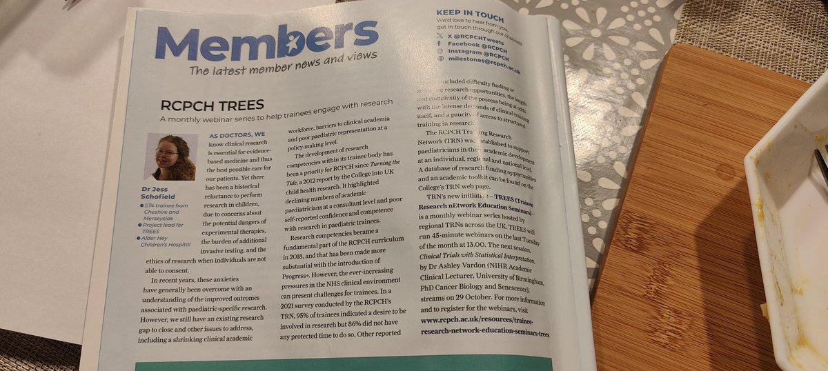 Aarti Mistry (@aartimistry5) on Twitter photo Great to see the RCPCH Trainee Research network initiative of TREEs seminar in this months Milestone magazine Next seminar is 26/11/24 at 13:00 details 👇🏽 rcpch.ac.uk/resources/trai…. <a href="/rcpch_trainees/">RCPCH Trainees</a> <a href="/RCPCHtweets/">RCPCH</a> <a href="/EastMidsPAN/">East Midlands Paediatric Academic Network</a> <a href="/EastTrainees/">East Midlands Paediatric Trainees</a> Great to see the RCPCH Trainee Research network initiative of TREEs seminar in this months Milestone magazine Next seminar is 26/11/24 at 13:00 details 👇🏽 rcpch.ac.uk/resources/trai…. <a href="/rcpch_trainees/">RCPCH Trainees</a> <a href="/RCPCHtweets/">RCPCH</a> <a href="/EastMidsPAN/">East Midlands Paediatric Academic Network</a> <a href="/EastTrainees/">East Midlands Paediatric Trainees</a>