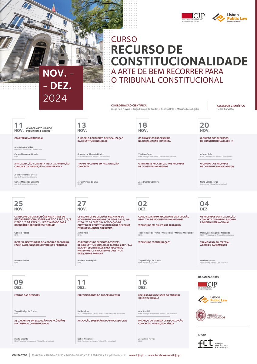 ICJP_FDL's tweet photo. ÚLTIMAS INSCRIÇÕES!

Recurso de constitucionalidade – A arte de bem recorrer para o Tribunal Constitucional

Saiba mais aqui: https://t.co/9Vv3KlaMs8 https://t.co/PYmr90Z5TH