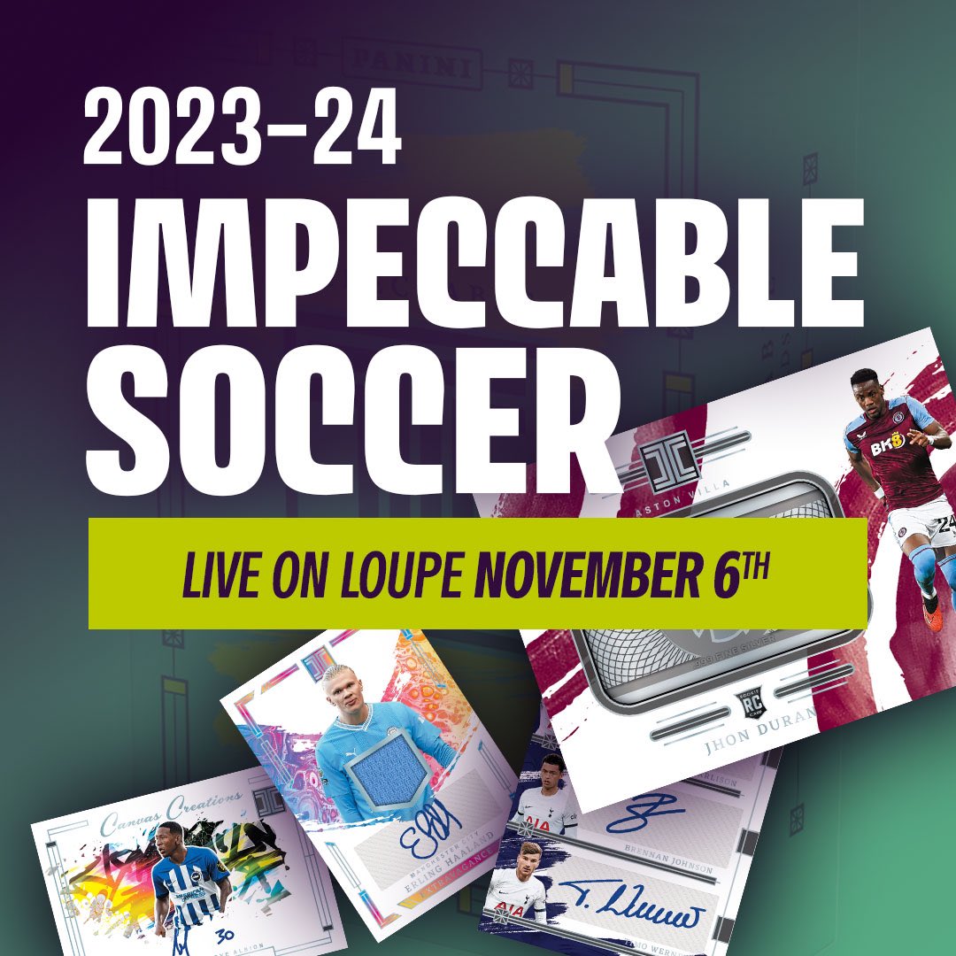 Big time releases on Loupe! Don’t miss out on @topps Stadium Club Baseball, @paniniamerica National Treasures Collegiate Football, and Panini Impeccable Soccer! 

#sportscards #baseballcards #footballcards #soccercards #thehobby #whodoyoucollect