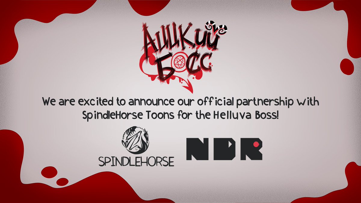 ndr_prod's tweet photo. Thrilled to announce we’re now the official Russian dubbing studio for #HelluvaBoss! 🎉

It’s incredibly special for us, as this show brought our team together many years ago! 

Such a great honour to officially be a part of this amazing show!❤️❤️❤️

@SpindleHorse @VivziePop https://t.co/8IawmAbRMG