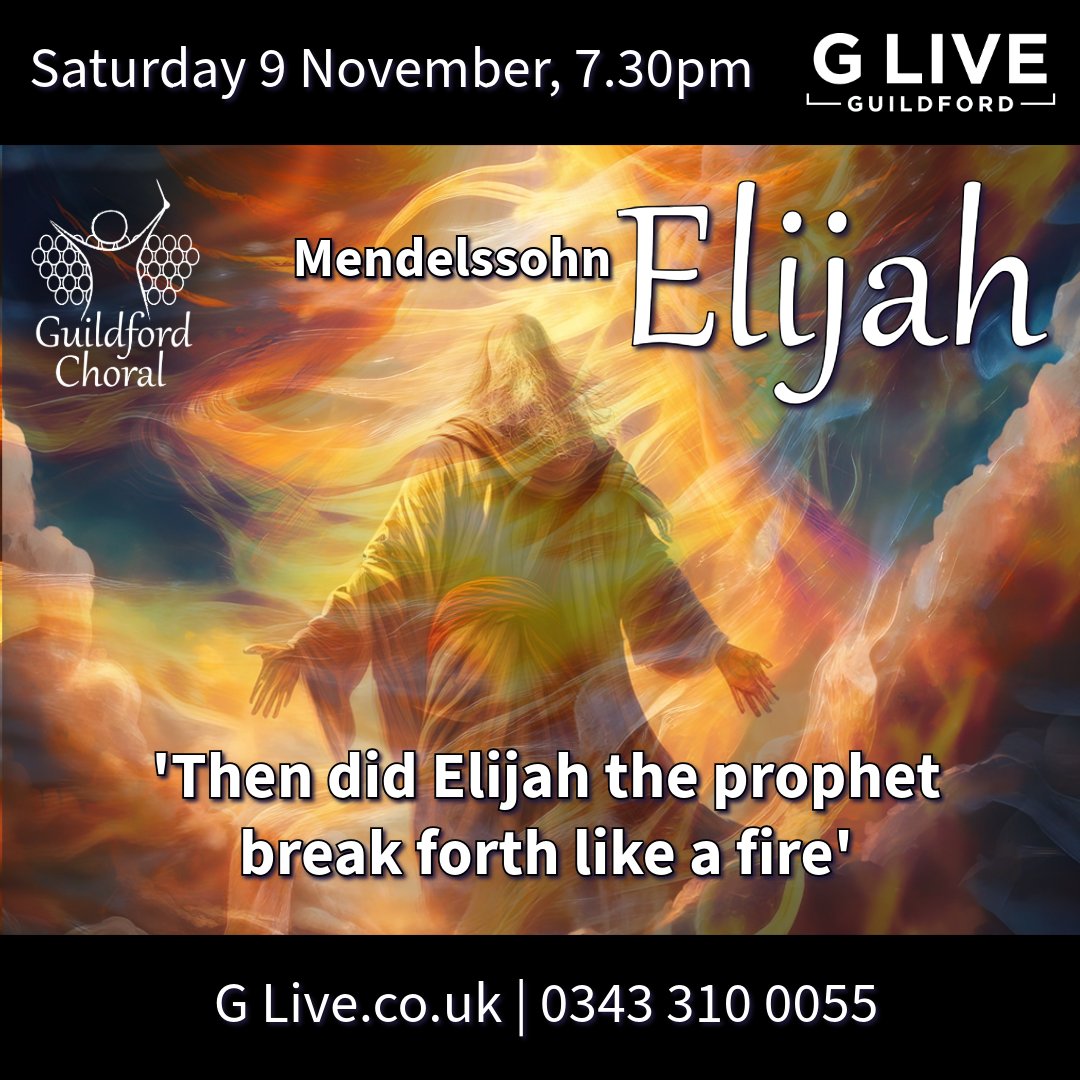 GuildfordChoral's tweet image. Powerful and dramatic story-telling at its best! Listen to &apos;Then did Elijah&apos; here: bit.ly/4elhDUe and buy your tickets for a memorable concert at: wwwGLive.co.uk @SouthernProMus @Willcocks_J @VisitSurrey @gebjohn @ExperienceGford @randamag @GuildfordOpera