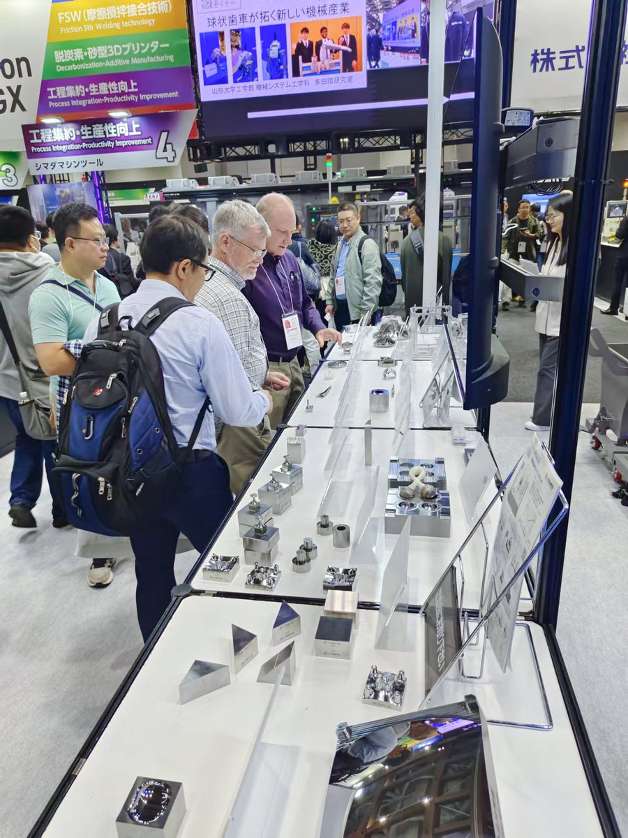 JingdiaoNA's tweet photo. Jingdiao at JIMTOF 2024! Showcasing five-axis precision machining and intelligent correction tech, accuracy within 5 microns. Join us! #JIMTOF2024 #PrecisionMachining #FiveAxis #SmartManufacturing #Industry4 https://t.co/2lKZgKZar8
