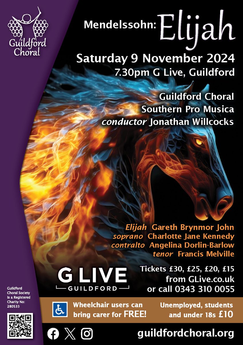 GuildfordChoral's tweet image. Powerful and dramatic story-telling at its best! Listen to &apos;Then did Elijah&apos; here: bit.ly/4elhDUe and buy your tickets for a memorable concert at: wwwGLive.co.uk @SouthernProMus @Willcocks_J @VisitSurrey @gebjohn @ExperienceGford @randamag @GuildfordOpera