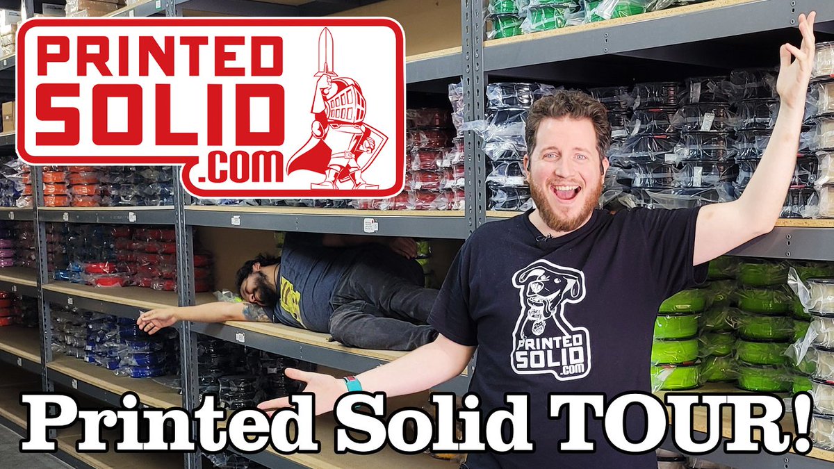 3D_Musketeers's tweet photo. A lot’s changed since the last time we toured @PrintedSolid, and we’re going to tell you all about it! Between seeing how the NEW Elixir filament is made and how they assist @Prusa3D with production and repairs in the US, you WON’T want to miss this! (Link in quote tweet) https://t.co/evIbLky9id