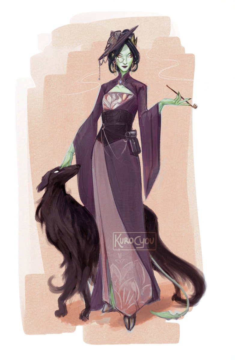 yesterday I played an AU version of Fley in a oneshot :D 

#dndart #dndcharacter #dndoc