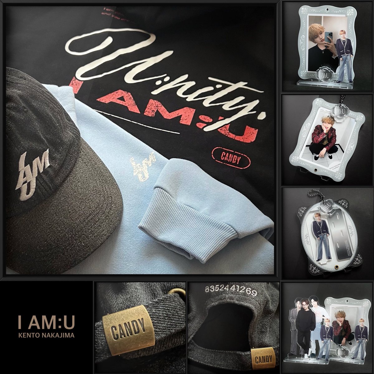 中島健人 I AM:U Hoodie light blue big フーディー 中島健人 Hoodie I