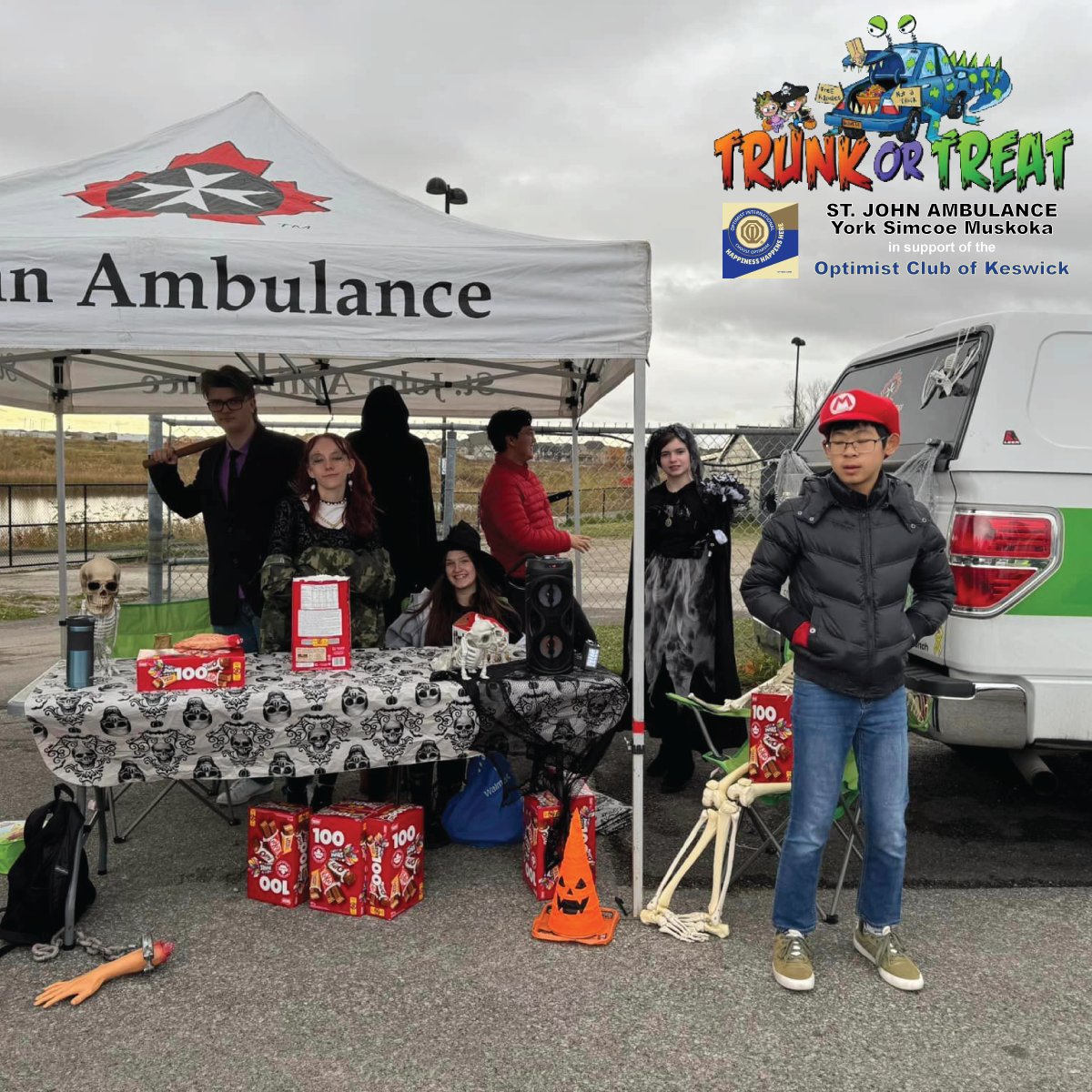 StephenAWatkins's tweet photo. On OCT. 26, St. John Ambulance @SJA_York Simcoe Muskoka supported Optimist Club of Keswick π "Trunk-or-Treat" event hosted at S&B Keswick Motors, Ontario.
@SJAOntario
#Halloween #Halloween2024 #OptimistInternational #OptimistClub #StJohnAmbulance #StJohn #SJAcadets #SJAyouth https://t.co/4cFRem4207