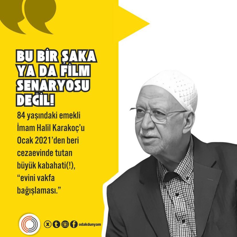 insan_sevgisii's tweet photo. Dizi senaryosu sebep gösterilerek tutuklanan Hidayet Karaca,

Köşe yazılarından dolayı tutuklanan Gültekin Avcı,

Evini bağışladığı için tutuklanan Halil Karakoç..

Hangisi suç bunların @fatihportakal ?
Hukuksuzluğa ses olmayacak mısınız?

Adaletİçin SesVer
#BJKvMFF  Paulista https://t.co/IZaWEFtIXs
