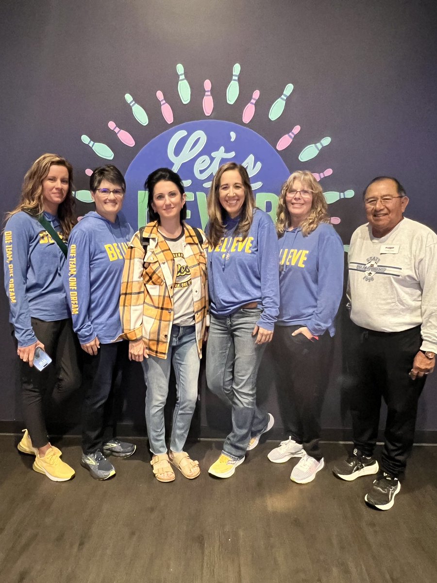 CoachAmy22's tweet photo. Day 1 of Special Olympics bowling competition. Let’s GO FALCONS! @PfISDAthletics @trusteemayer https://t.co/kIfhseT4Zv
