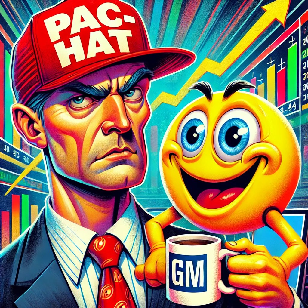 blumlaunches's tweet photo. $Pachat # Caricature Trump x Pac-Hat! 
Creator - AI.
@PacHatctosolana

#USAElection2024 #USAElections2024 #TeamTrump2024 #PacHat #Altcoins #1000XUSDT #Gems #Solana https://t.co/tWeC7fCFmJ