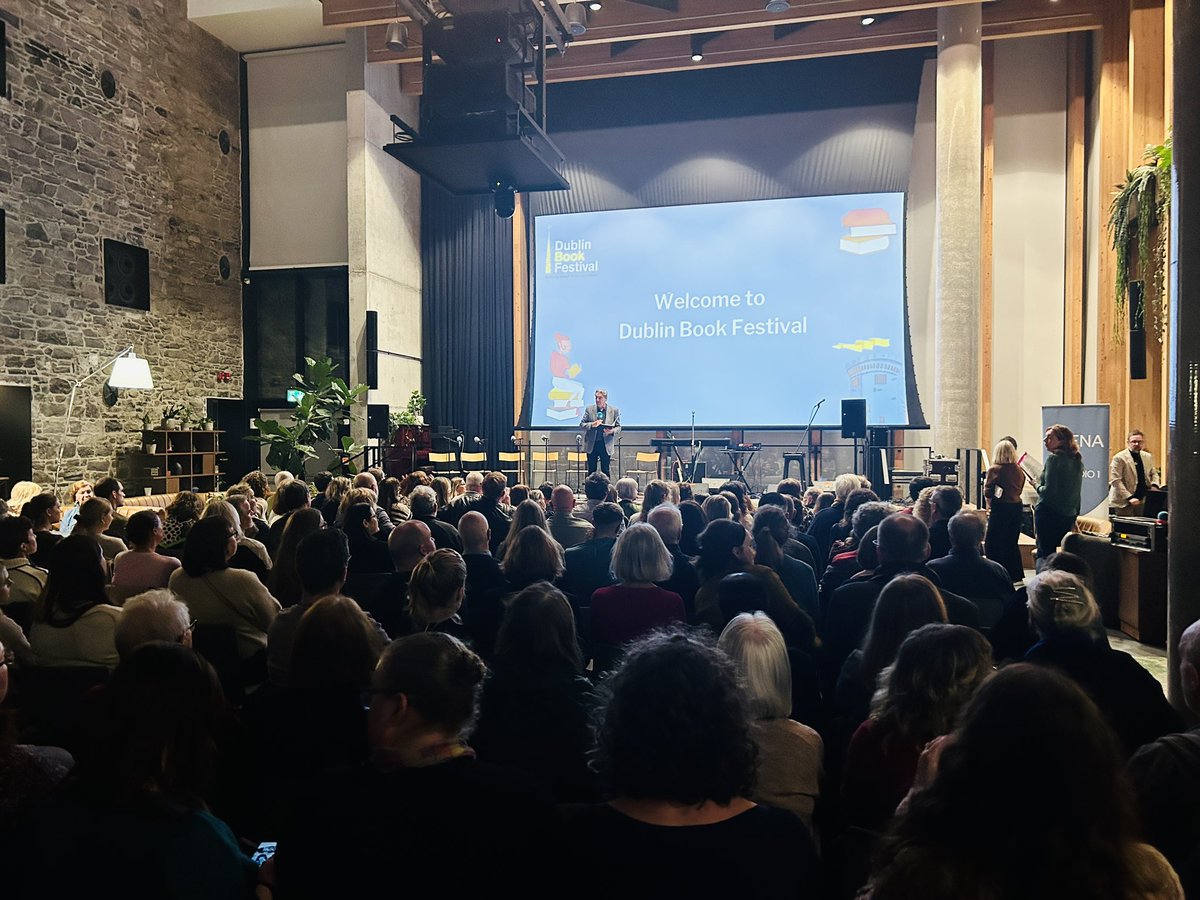 Dublin Book Festival (@dublinbookfest) on Twitter photo A little bit of pre-show housekeeping with Seán Rocks in a packed house ahead of our opening night tonight with <a href="/WinterPapers/">Winter Papers</a> <a href="/RTEArena/">RTE Arena</a> A little bit of pre-show housekeeping with Seán Rocks in a packed house ahead of our opening night tonight with <a href="/WinterPapers/">Winter Papers</a> <a href="/RTEArena/">RTE Arena</a>