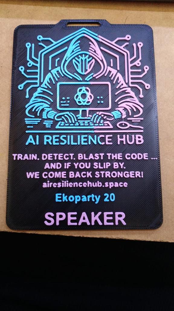 airesiliencehub's tweet photo. Como siempre, fieles a nuestras raíces: nuestros nuevos badges llegan con nuestro estilo, hechos en impresión 3D. 💀🔧 https://t.co/yxUYiBXu2e
