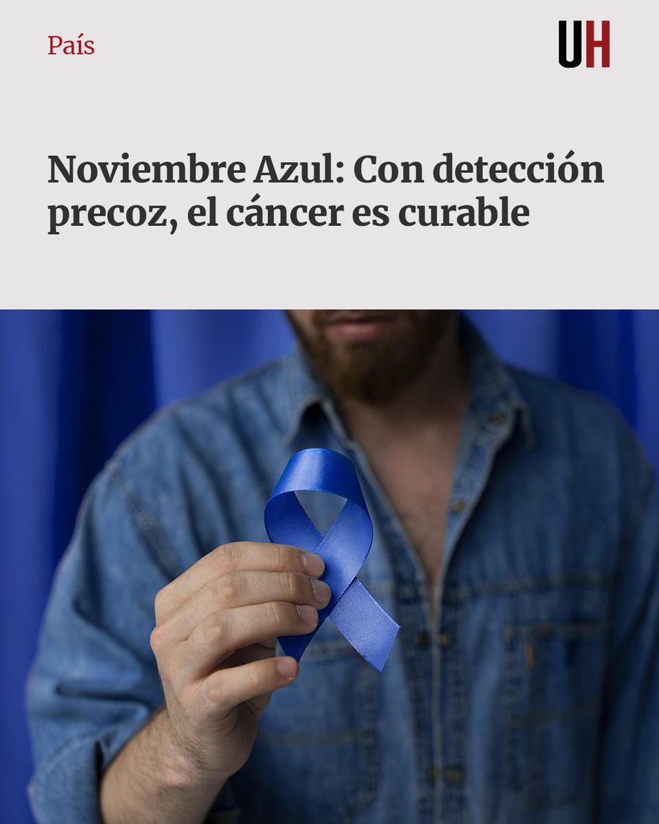UltimaHoracom's tweet photo. Con la campaña Noviembre Azul se pretende derribar tabúes con relación al control de la próstata e instalar la importancia de los chequeos anuales que permiten un diagnóstico precoz.

🔴 Nota: https://t.co/ilYrsOL8to https://t.co/rk1Xv67nkN