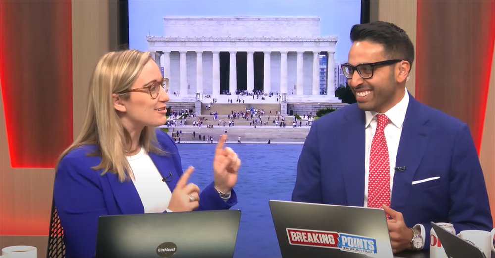 richinsol's tweet image. The vibe this morning on #BreakingPoints 😂