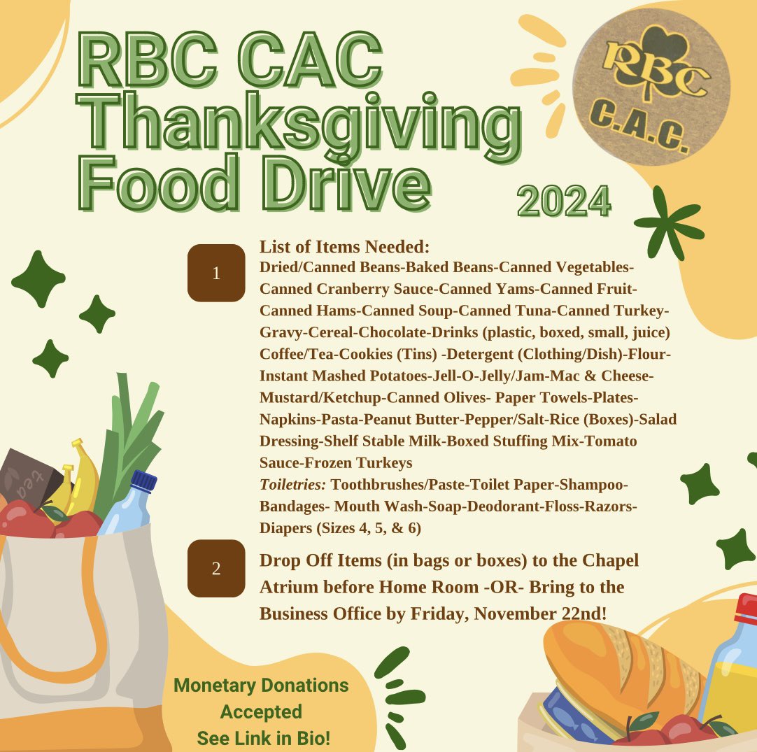 Please Donate! <a href="/CaseysSports/">CaseysSports</a> redbankcatholic.org/forms/food-dri…