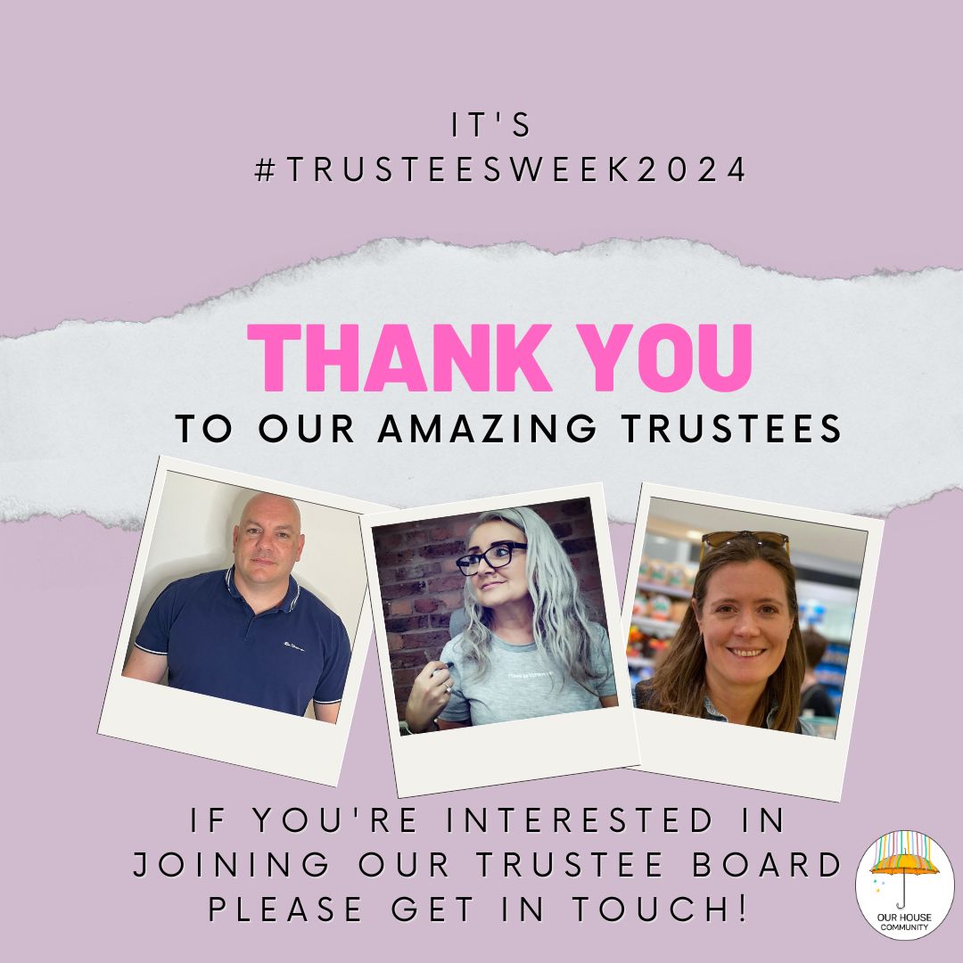 A massive thank you to our brilliant Trustee Board on #trusteeweek2024. We're so grateful for your work and support !We're currently recruiting new Trustees , specifically who have skills and experience in areas of finances, fundraising, HR or safeguarding. Please get in touch!