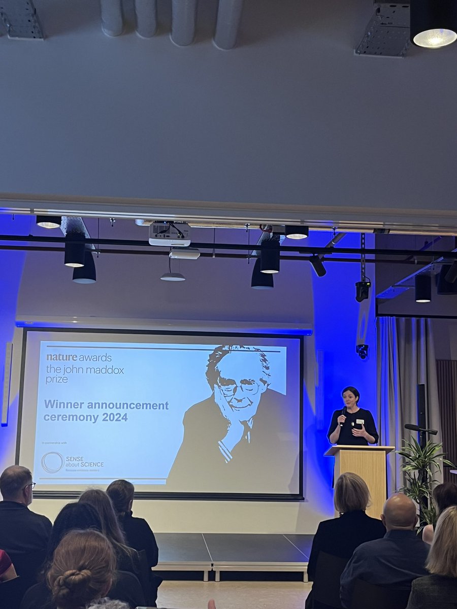 The John #MaddoxPrize Early Career award goes to Kelly Cobey! 

The judges commended her “revolutionary” work which “tackles deep, thorny issues + proactively provides scientists with tools to assist and encourage them in adopting open science practices.”

Congratulations Kelly!