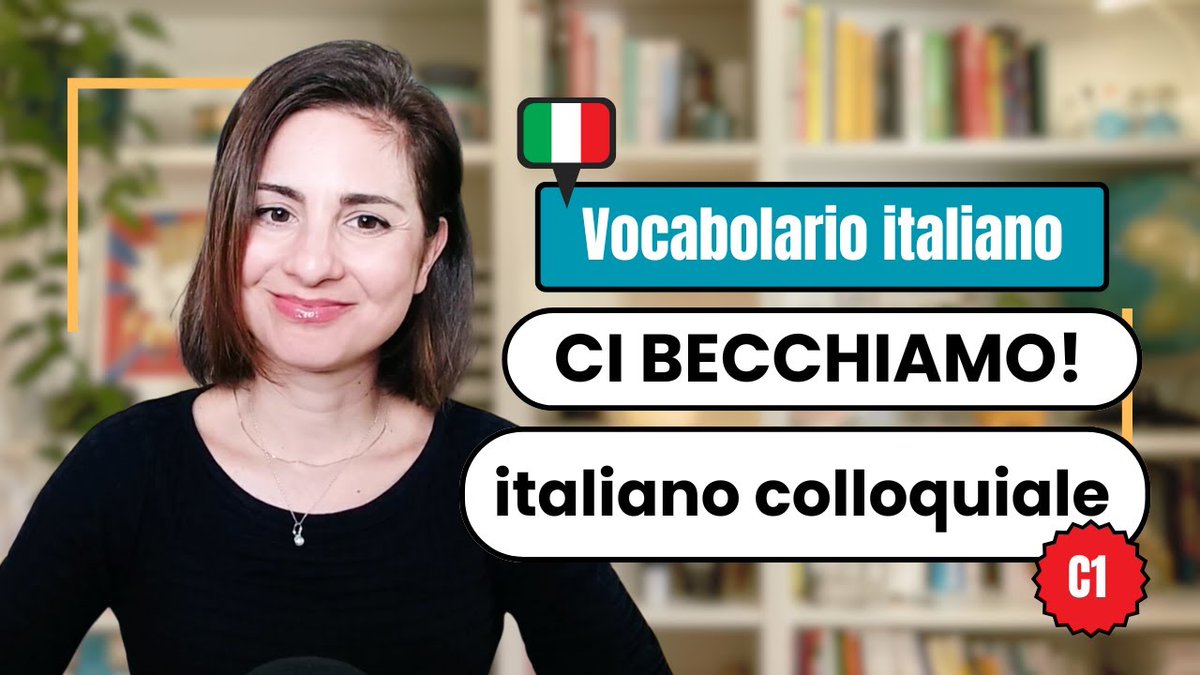 Nuova lezione! 🇮🇹
*Clicca il link in bio per vederla subito* 👆🏻
 Learn Italian Vocabuary C1: becchiamoci! It.colloquiale #youritalianteacher i.mtrbio.com/ndycmlcyxb