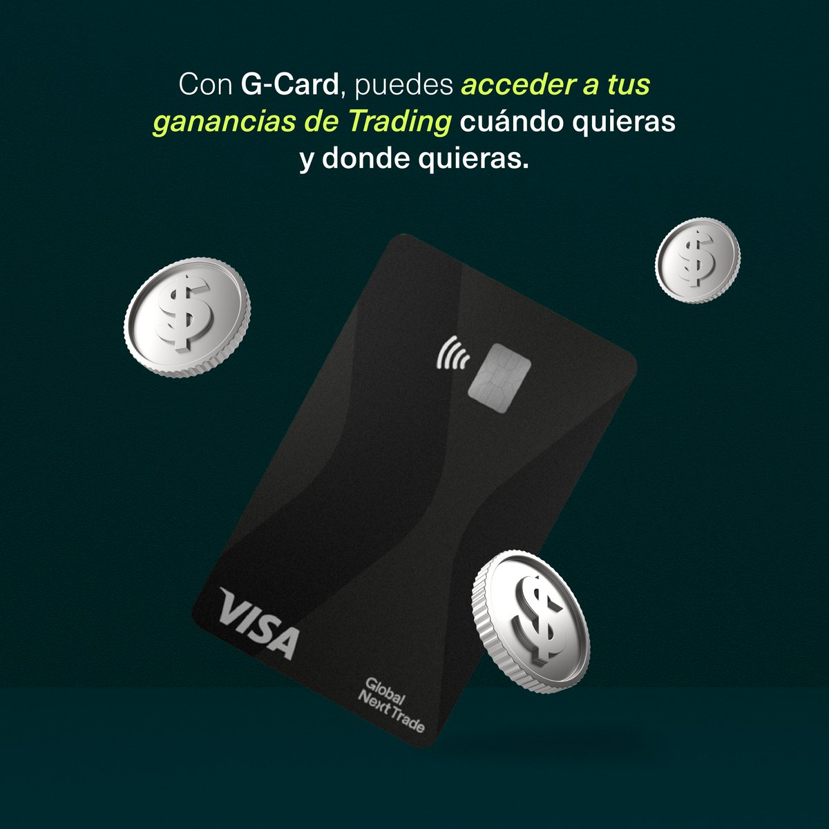 GlobalNextTrade's tweet photo. Con G-Card, tus ganancias de trading están siempre a tu alcance. 💳
#tradingsinlímites #gcard #globalnexttrade #tradinforex https://t.co/FWmtjcIMIw