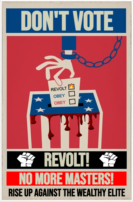 WokeTearCollect's tweet photo. Since the election results are in, I just want to say this. #FuckTrump #FuckHarris #RevolutionNow #DontVote #Revolt #Nobody2024 https://t.co/GaHK1sxrL7