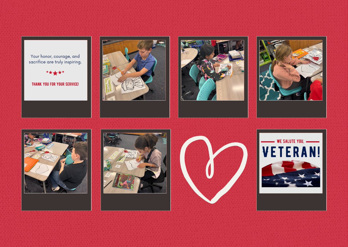 ✉️ Today, our class is writing letters to honor the brave men and women who served our country. This #VeteransDay, we’re grateful for their sacrifices and courage. 🇺🇸 #itsaslaughterthing #wearemckinney #wednesdaythought #WednesdayMotivation <a href="/SlaughterES/">Slaughter Elementary</a>