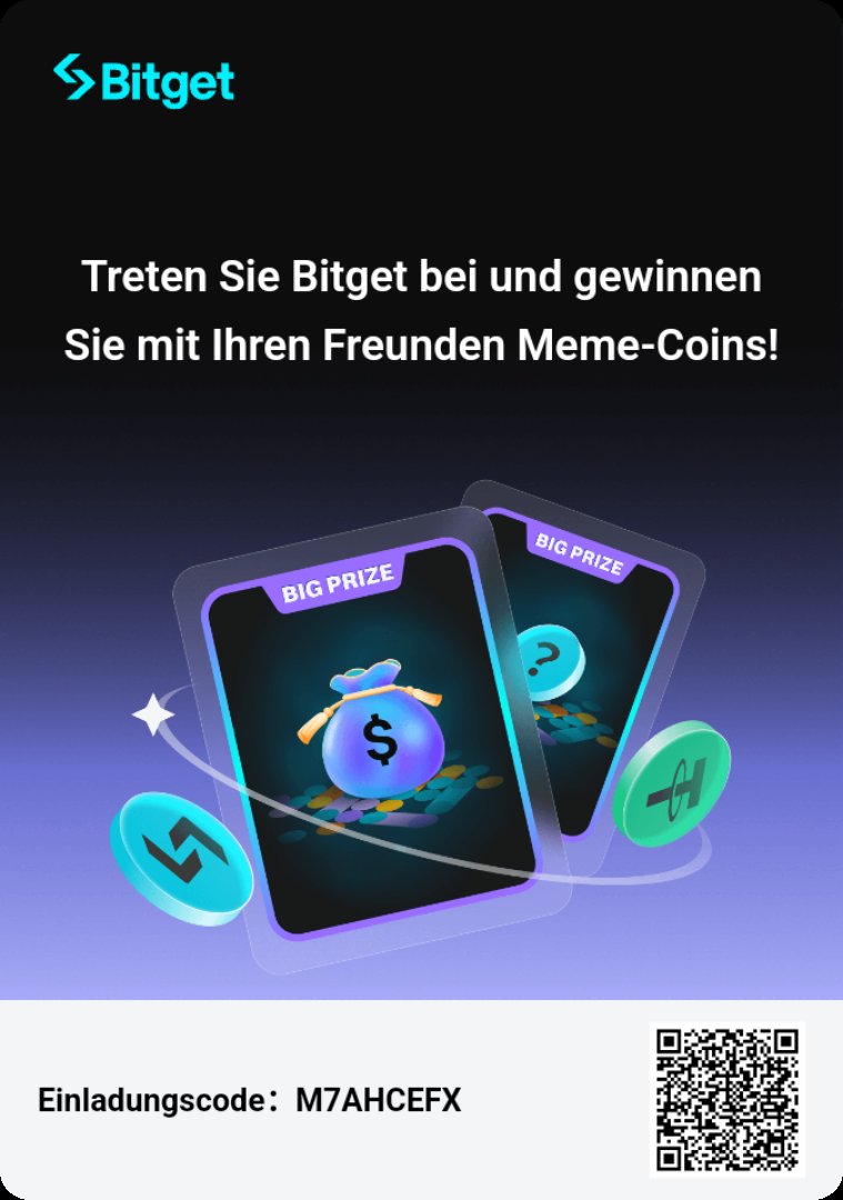 Hier klicken, um mir zu helfen! Treten Sie Bitget bei und gewinnen Sie Meme-Coins mit Coin Buddy!
bitgetapps.com/de/referral/re…